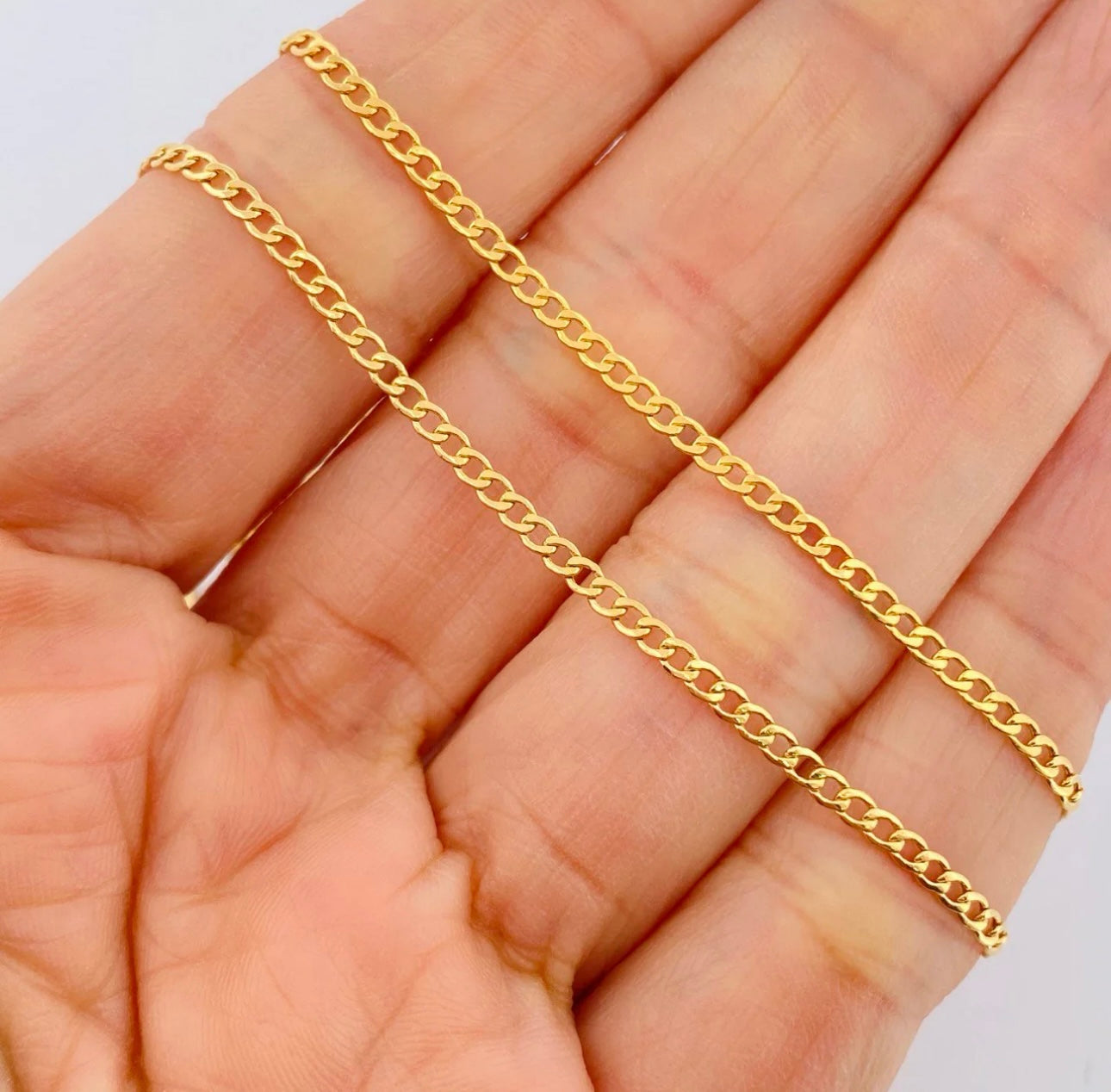 Cuban Chain 60cm 18k gold