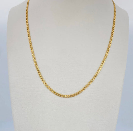 Cuban Chain 60cm 18k gold